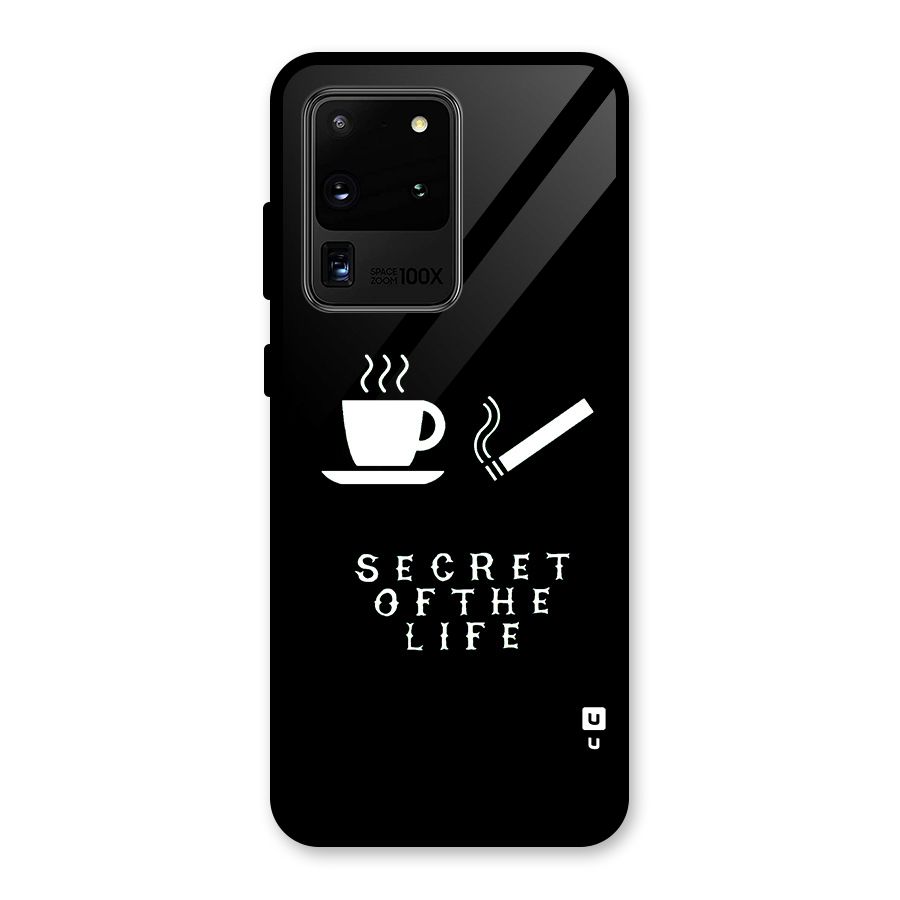 Secrate of Life Glass Back Case for Galaxy S20 Ultra