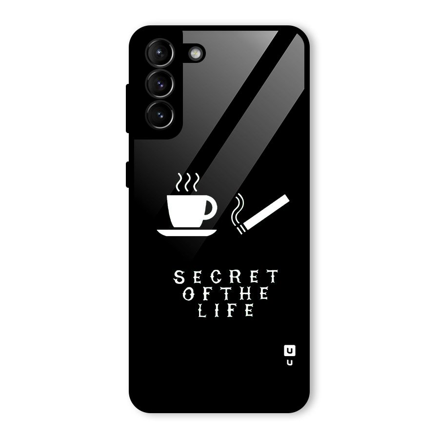 Secrate of Life Glass Back Case for Galaxy S21 Plus
