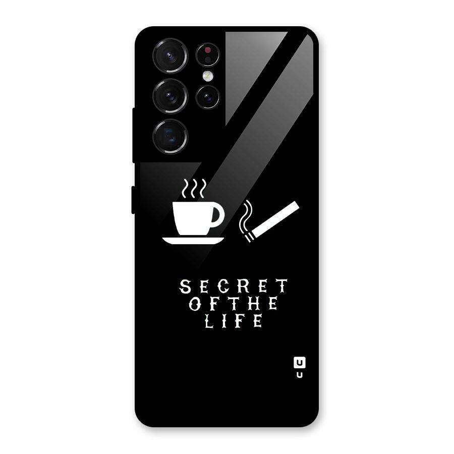 Secrate of Life Glass Back Case for Galaxy S21 Ultra 5G