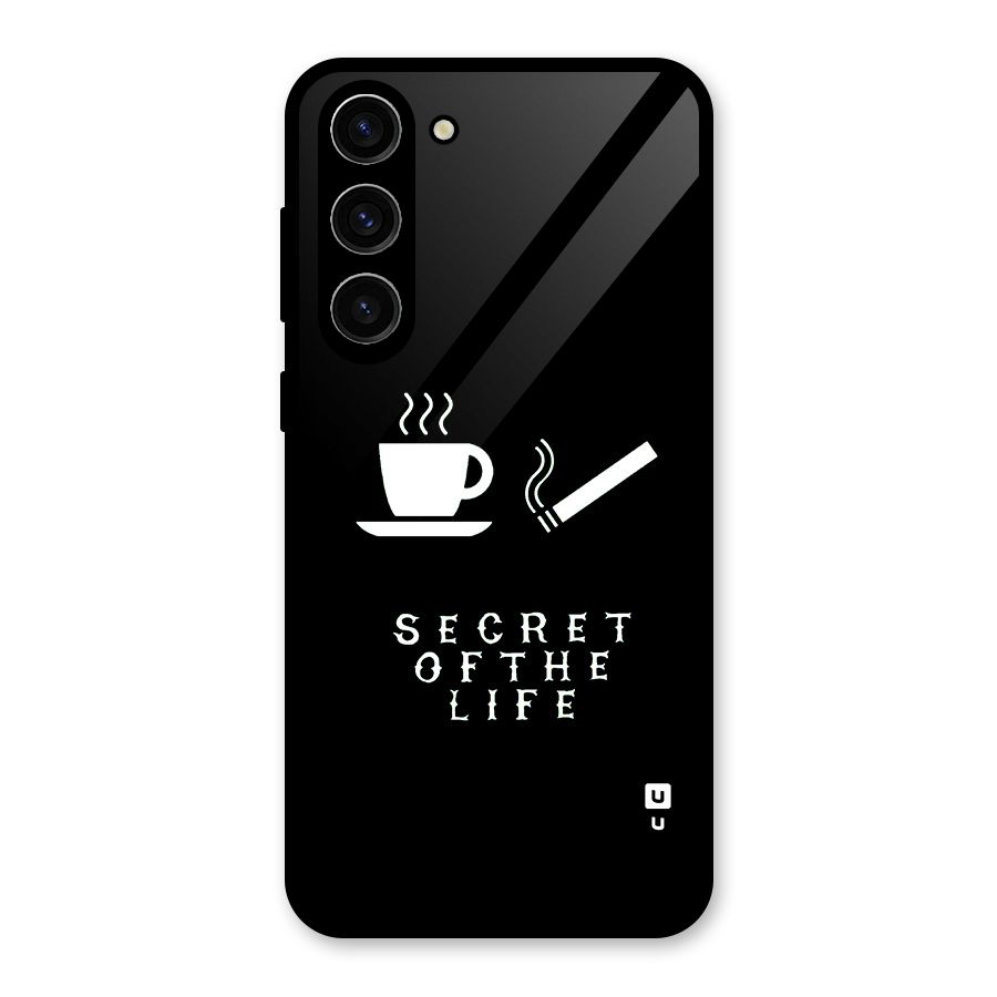 Secrate of Life Glass Back Case for Galaxy S23 Plus