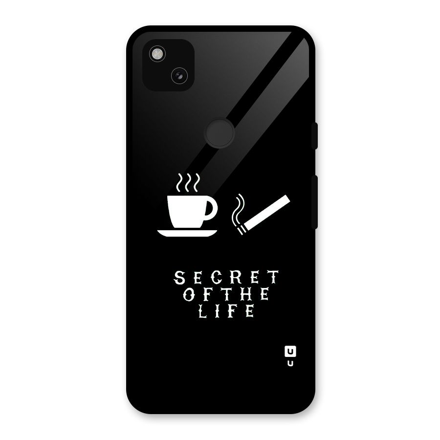 Secrate of Life Glass Back Case for Google Pixel 4a