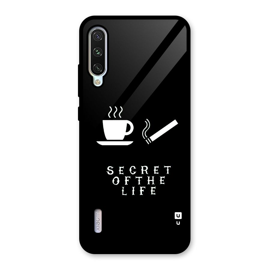 Secrate of Life Glass Back Case for Mi A3