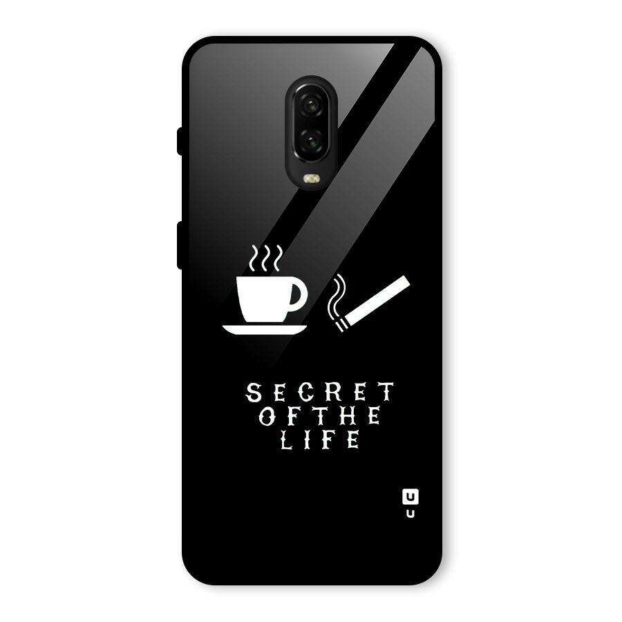 Secrate of Life Glass Back Case for OnePlus 6T