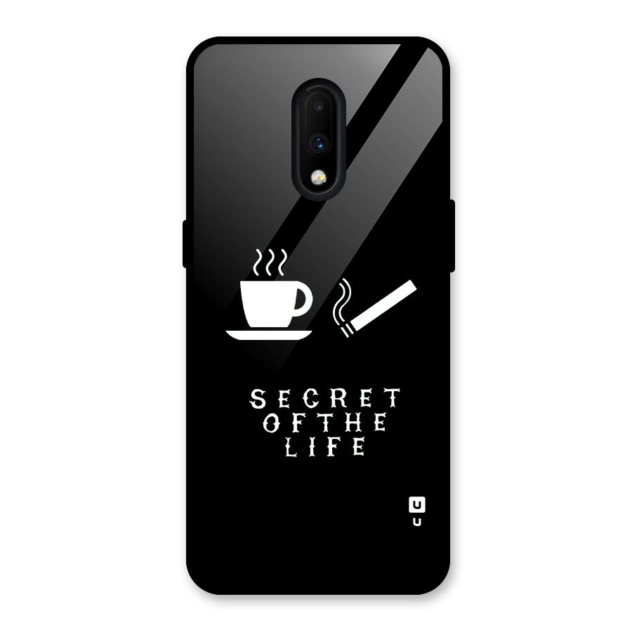 Secrate of Life Glass Back Case for OnePlus 7