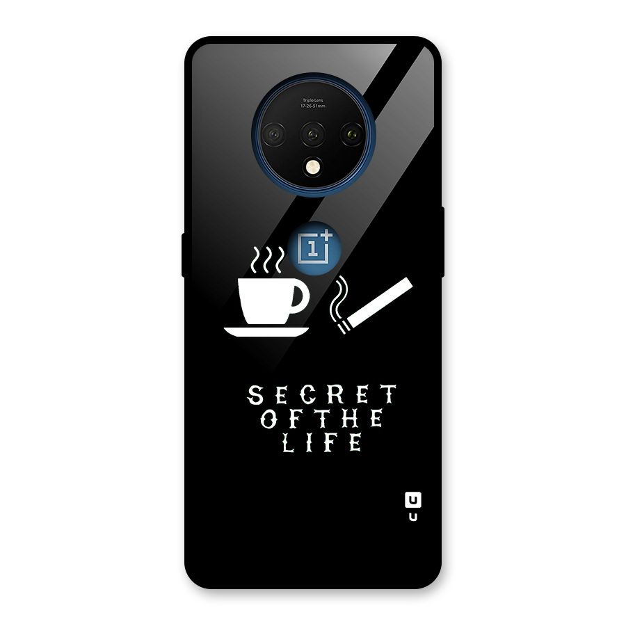 Secrate of Life Glass Back Case for OnePlus 7T