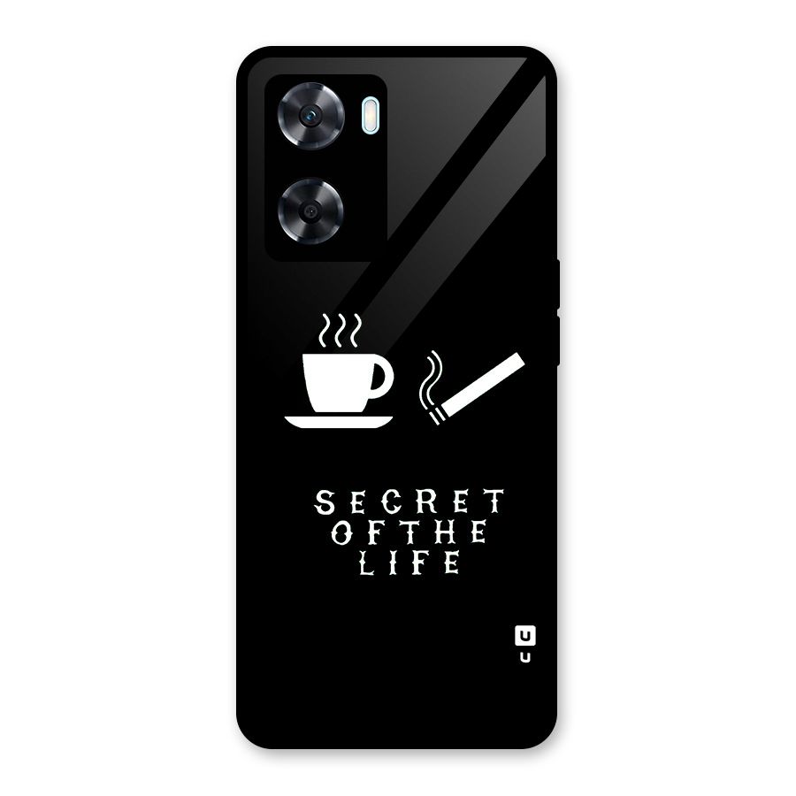 Secrate of Life Glass Back Case for Oppo A77