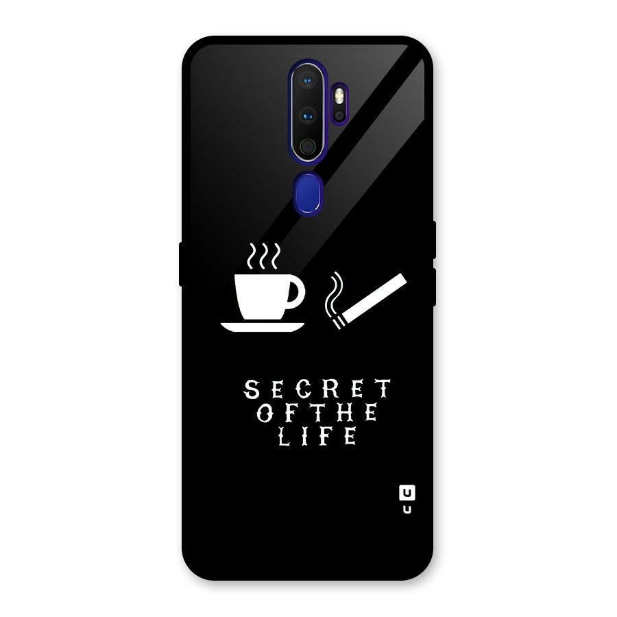Secrate of Life Glass Back Case for Oppo A9 (2020)