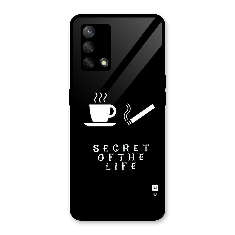 Secrate of Life Glass Back Case for Oppo F19