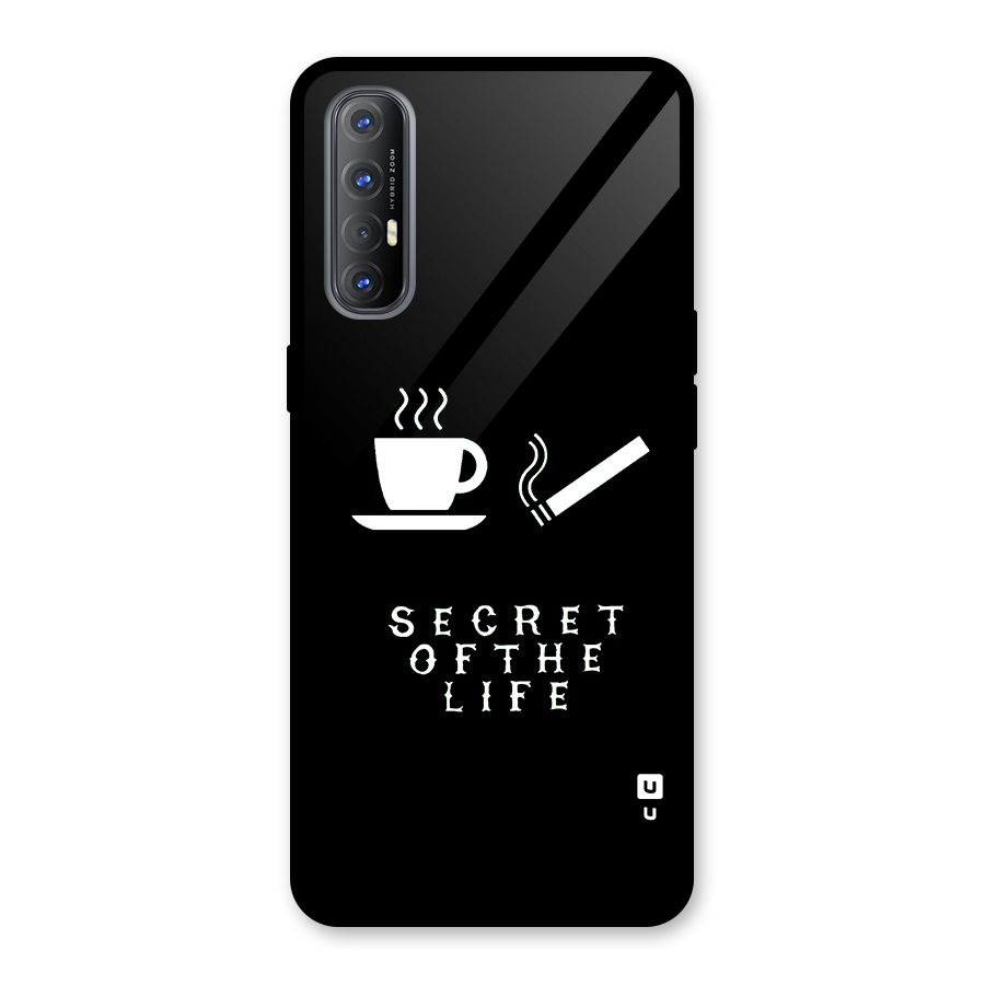 Secrate of Life Glass Back Case for Oppo Reno3 Pro