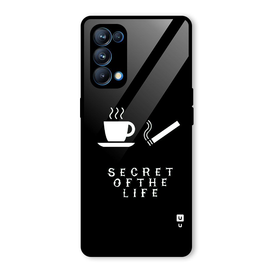 Secrate of Life Glass Back Case for Oppo Reno5 Pro 5G