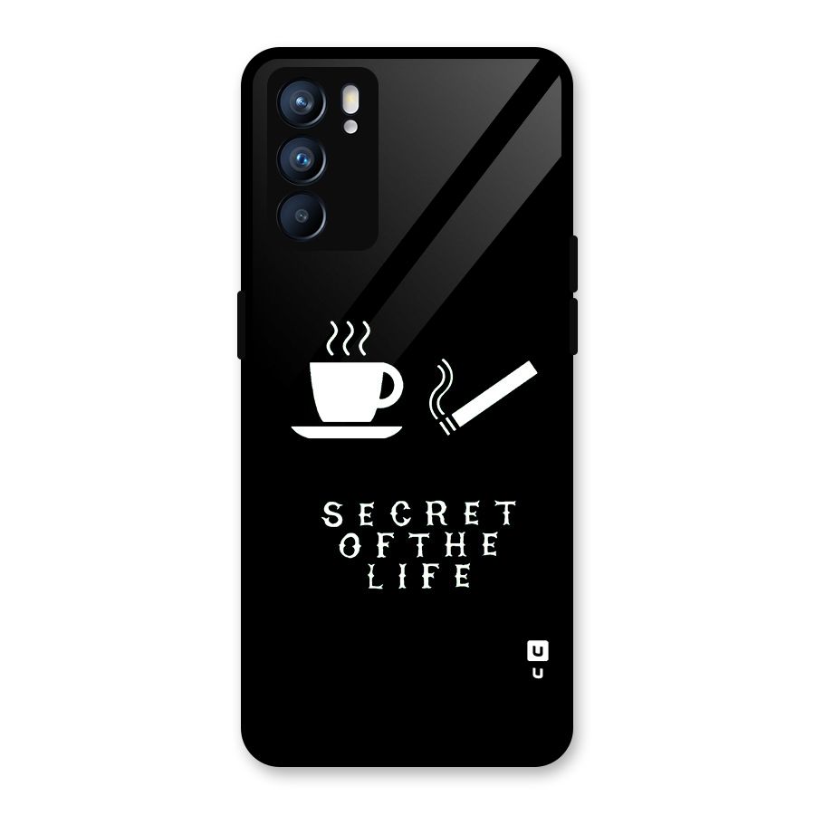 Secrate of Life Glass Back Case for Oppo Reno6 5G