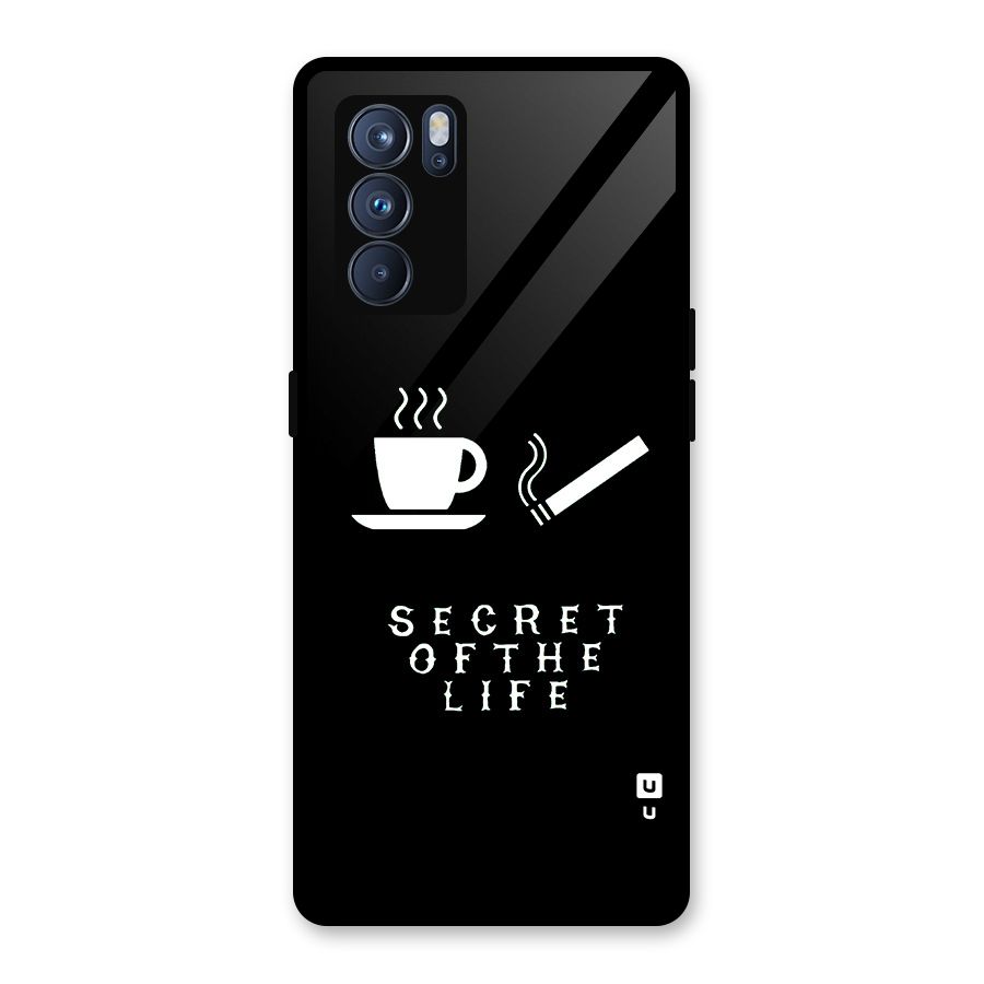 Secrate of Life Glass Back Case for Oppo Reno6 Pro 5G