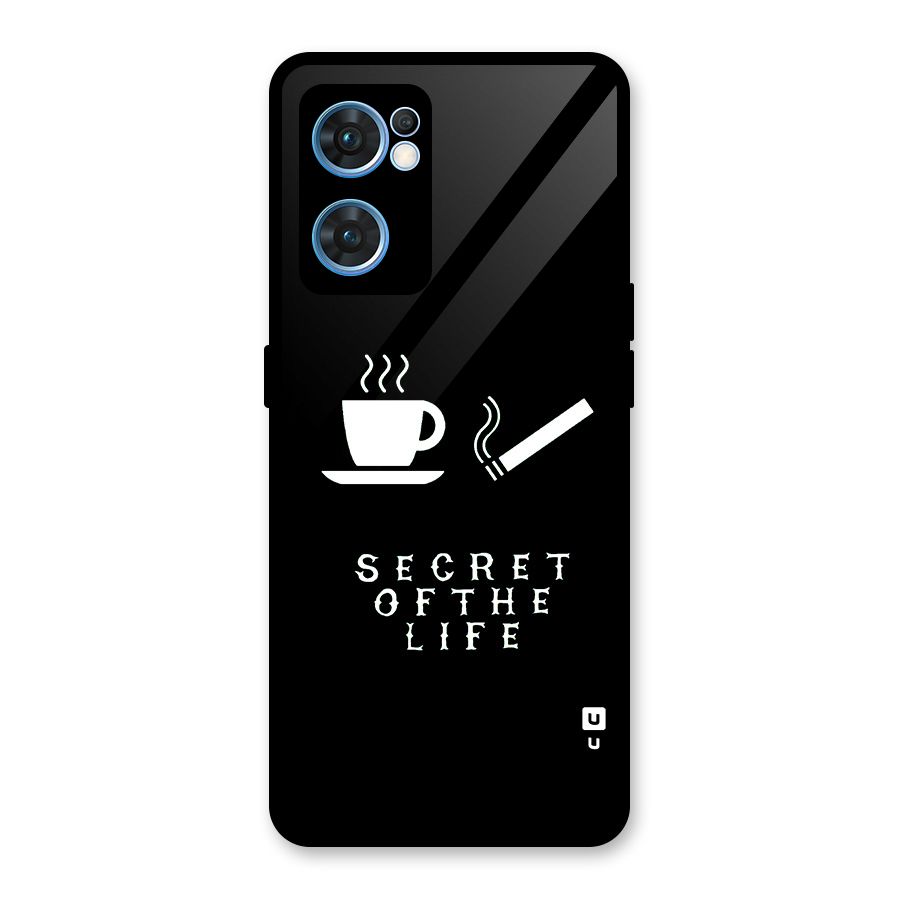 Secrate of Life Glass Back Case for Oppo Reno7 5G