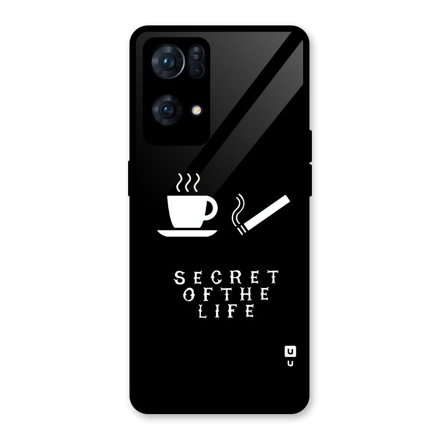 Secrate of Life Glass Back Case for Oppo Reno7 Pro 5G