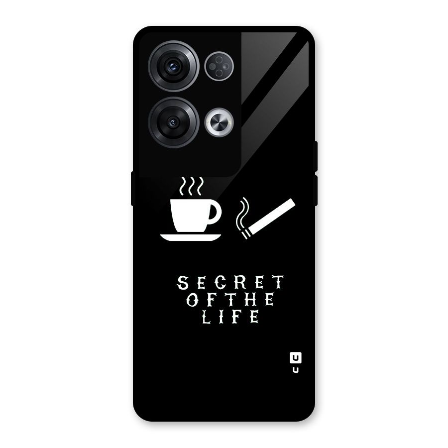 Secrate of Life Glass Back Case for Oppo Reno8 Pro 5G