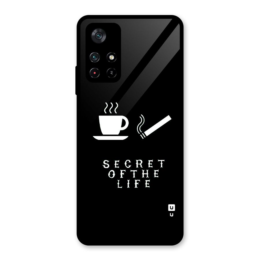 Secrate of Life Glass Back Case for Poco M4 Pro 5G