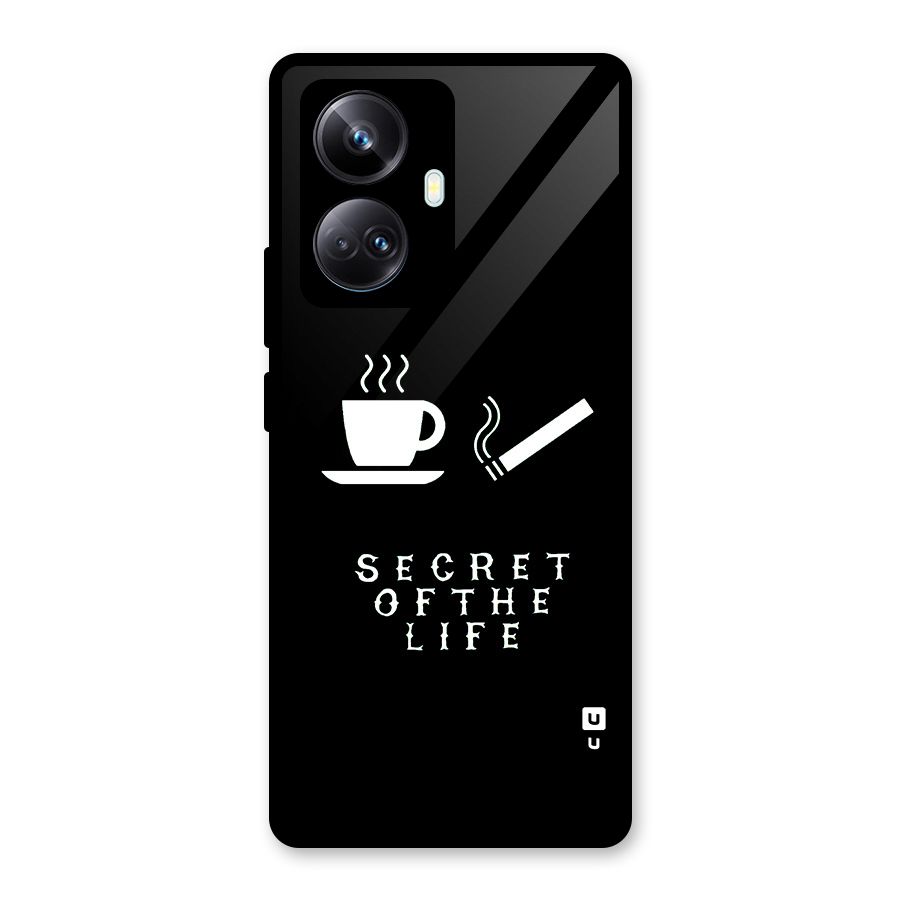 Secrate of Life Glass Back Case for Realme 10 Pro Plus
