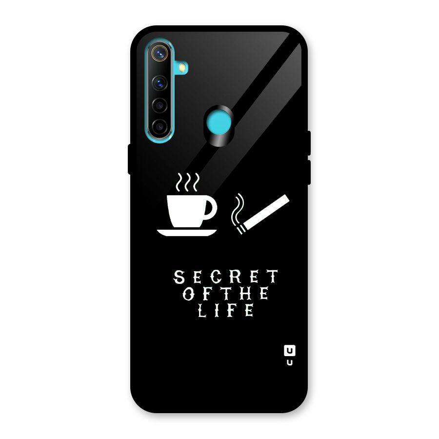 Secrate of Life Glass Back Case for Realme 5i