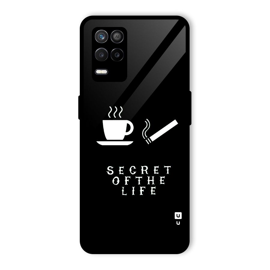 Secrate of Life Glass Back Case for Realme 8s 5G