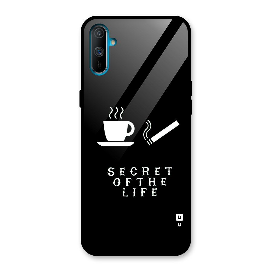 Secrate of Life Glass Back Case for Realme C3