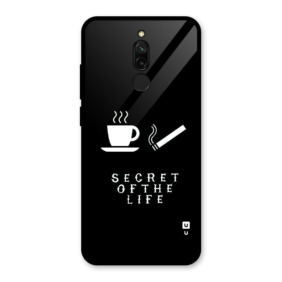 Secrate of Life Glass Back Case for Redmi 8