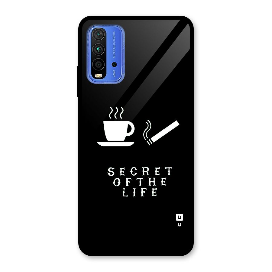 Secrate of Life Glass Back Case for Redmi 9 Power