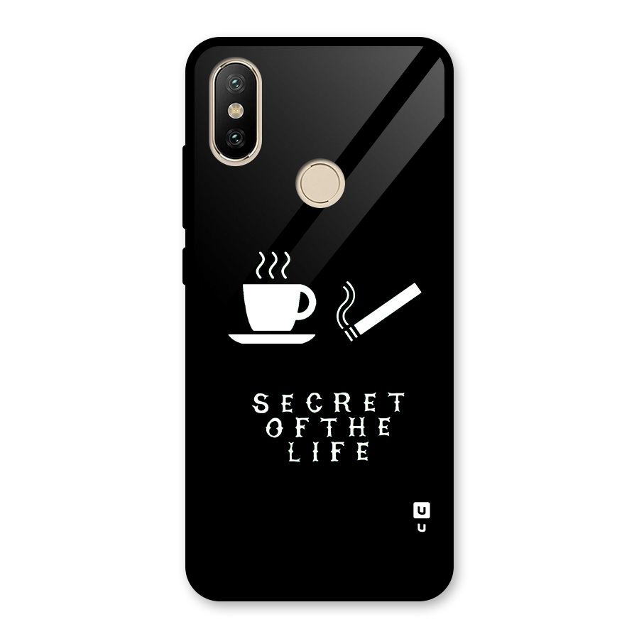 Secrate of Life Glass Back Case for Redmi A2