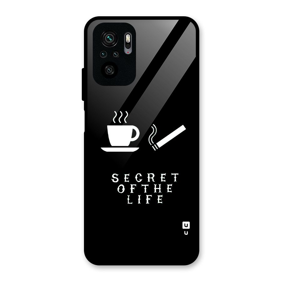 Secrate of Life Glass Back Case for Redmi Note 10S