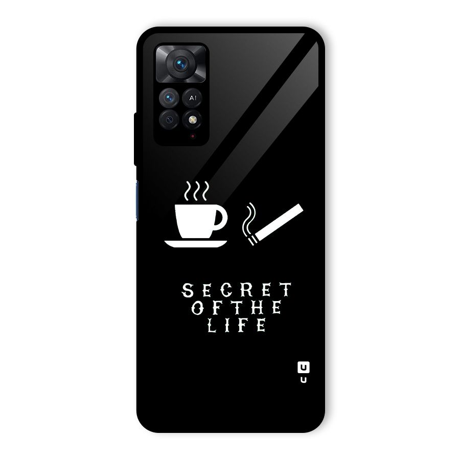 Secrate of Life Glass Back Case for Redmi Note 11 Pro