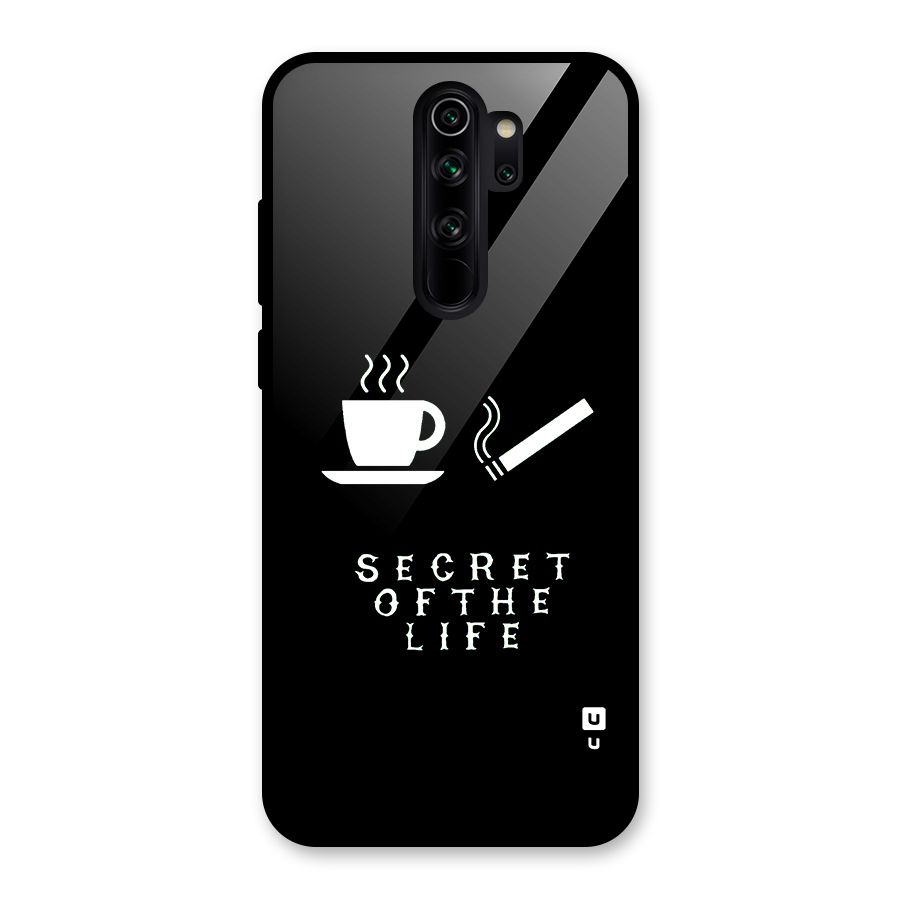Secrate of Life Glass Back Case for Redmi Note 8 Pro