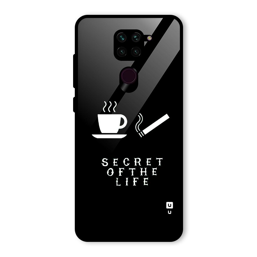 Secrate of Life Glass Back Case for Redmi Note 9