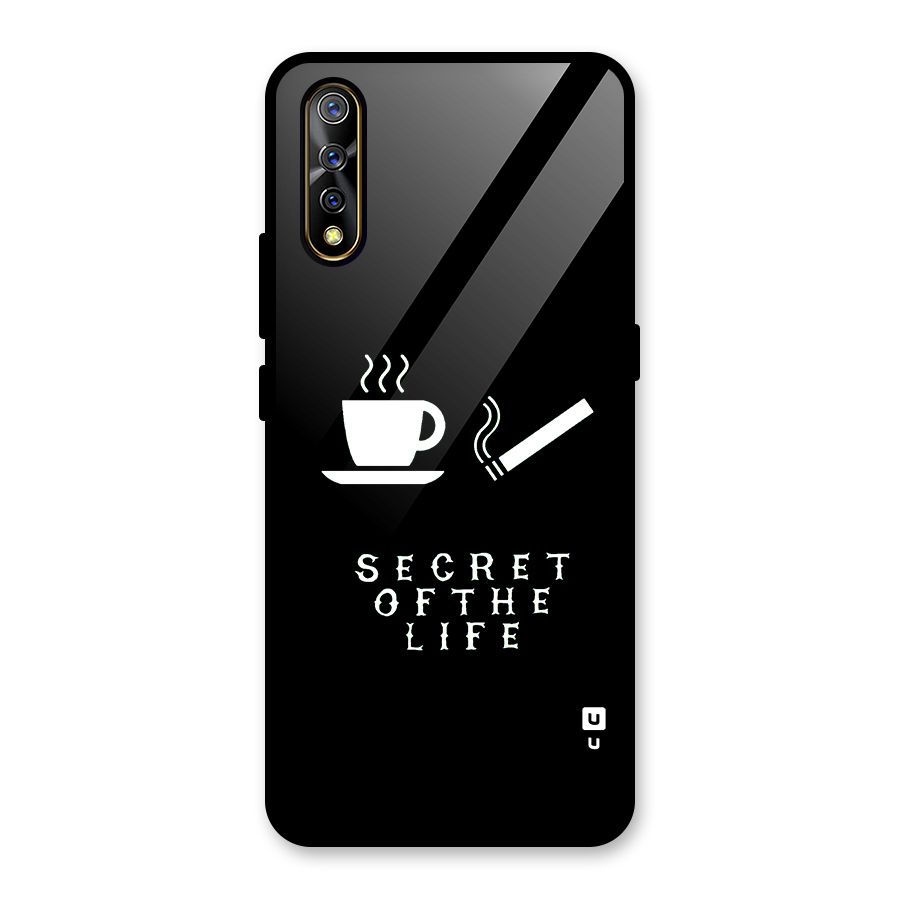 Secrate of Life Glass Back Case for Vivo S1