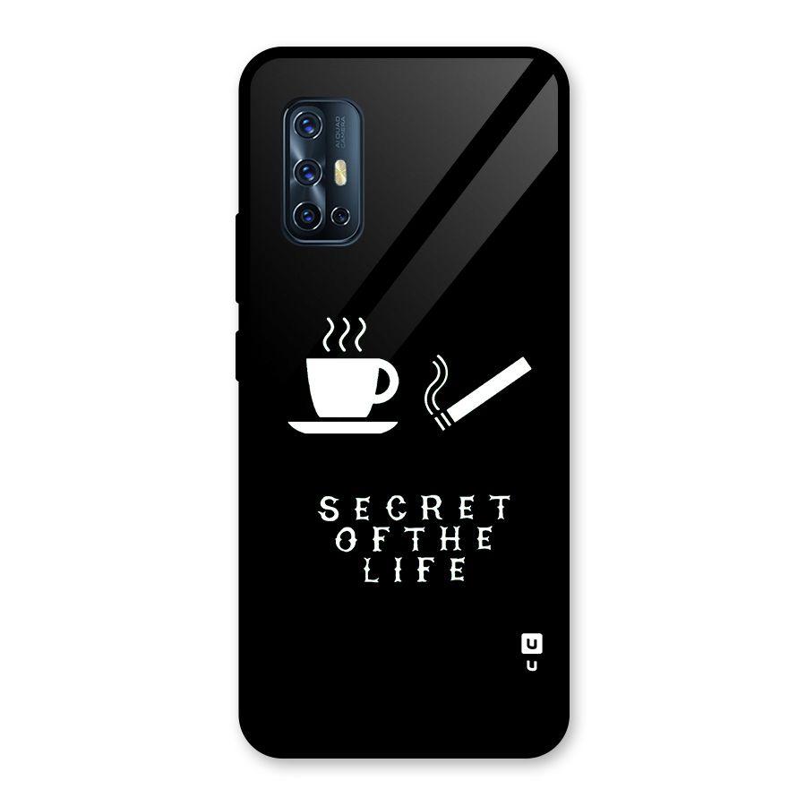 Secrate of Life Glass Back Case for Vivo V17