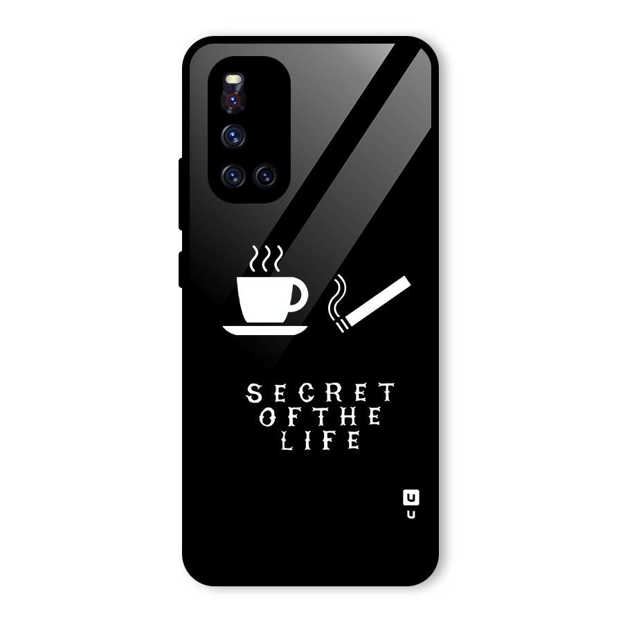 Secrate of Life Glass Back Case for Vivo V19