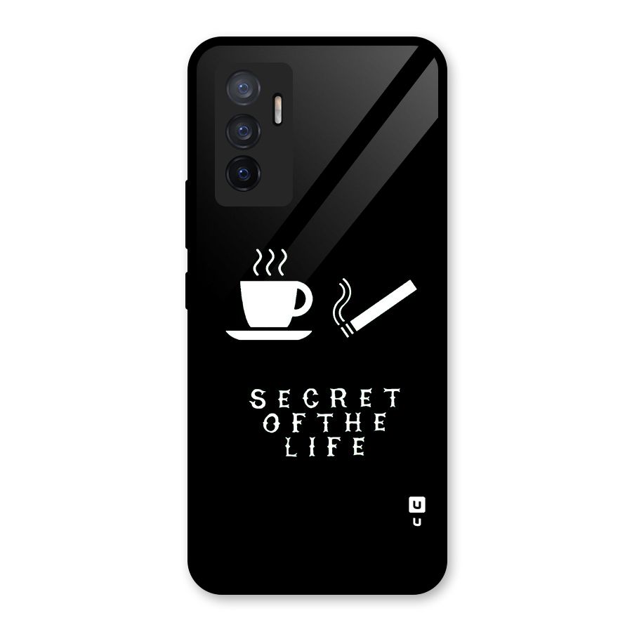 Secrate of Life Glass Back Case for Vivo V23e
