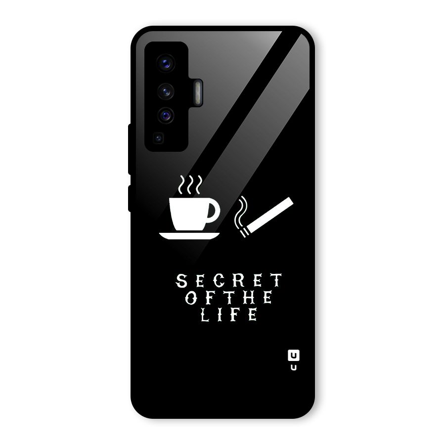Secrate of Life Glass Back Case for Vivo X50