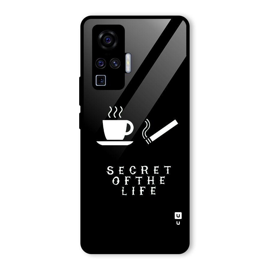 Secrate of Life Glass Back Case for Vivo X50 Pro