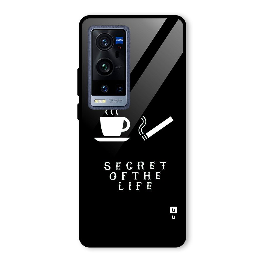 Secrate of Life Glass Back Case for Vivo X60 Pro Plus