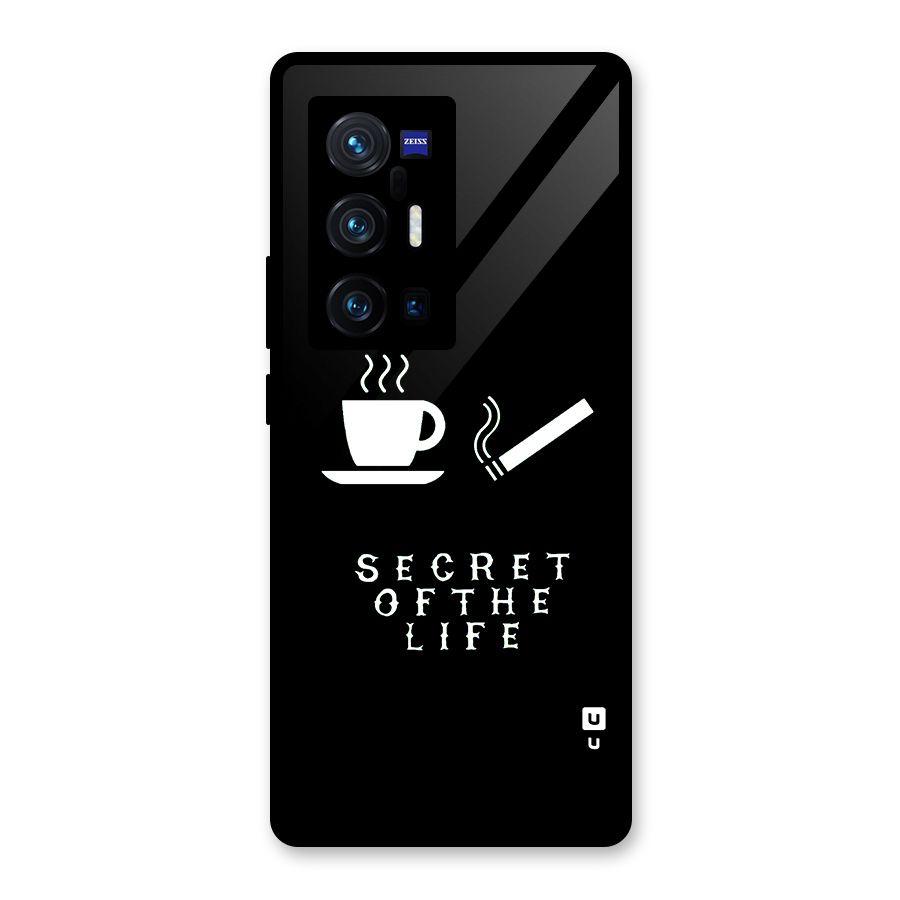 Secrate of Life Glass Back Case for Vivo X70 Pro Plus