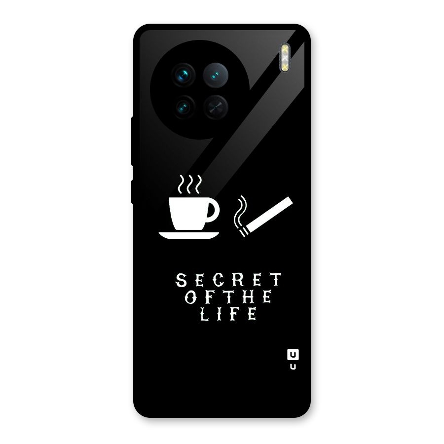 Secrate of Life Glass Back Case for Vivo X90
