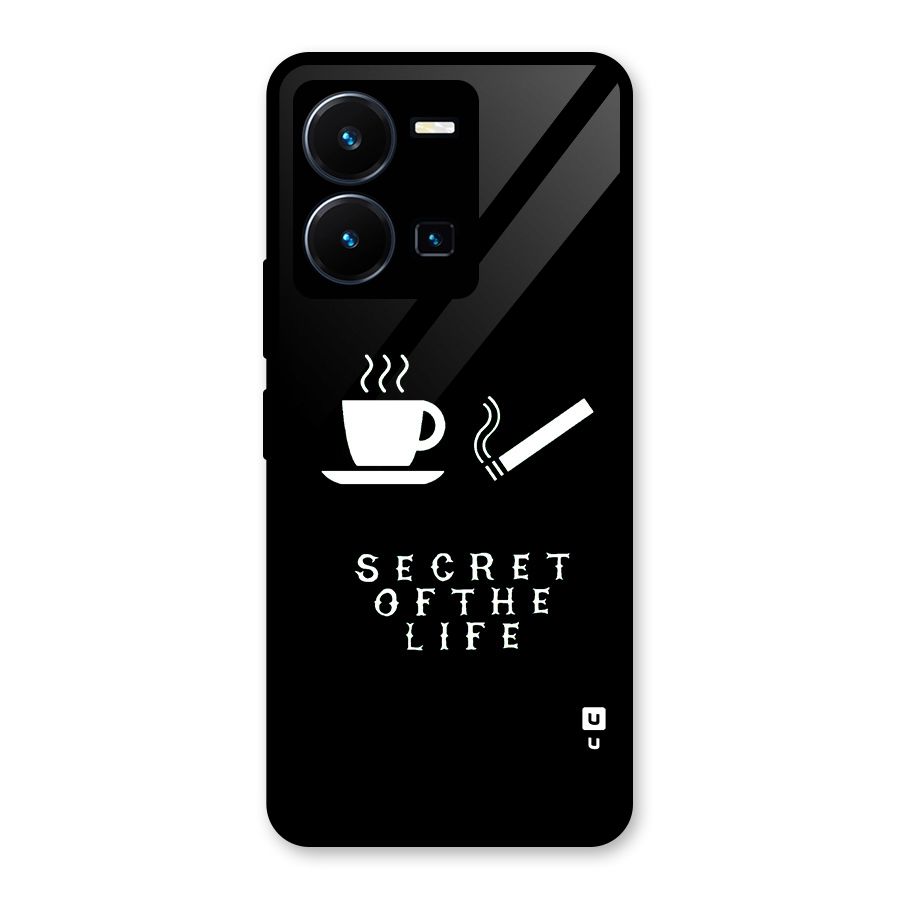 Secrate of Life Glass Back Case for Vivo Y35