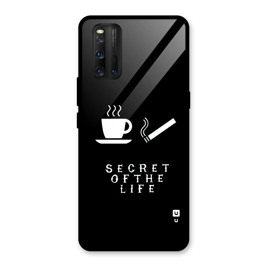 Secrate of Life Glass Back Case for Vivo iQOO 3