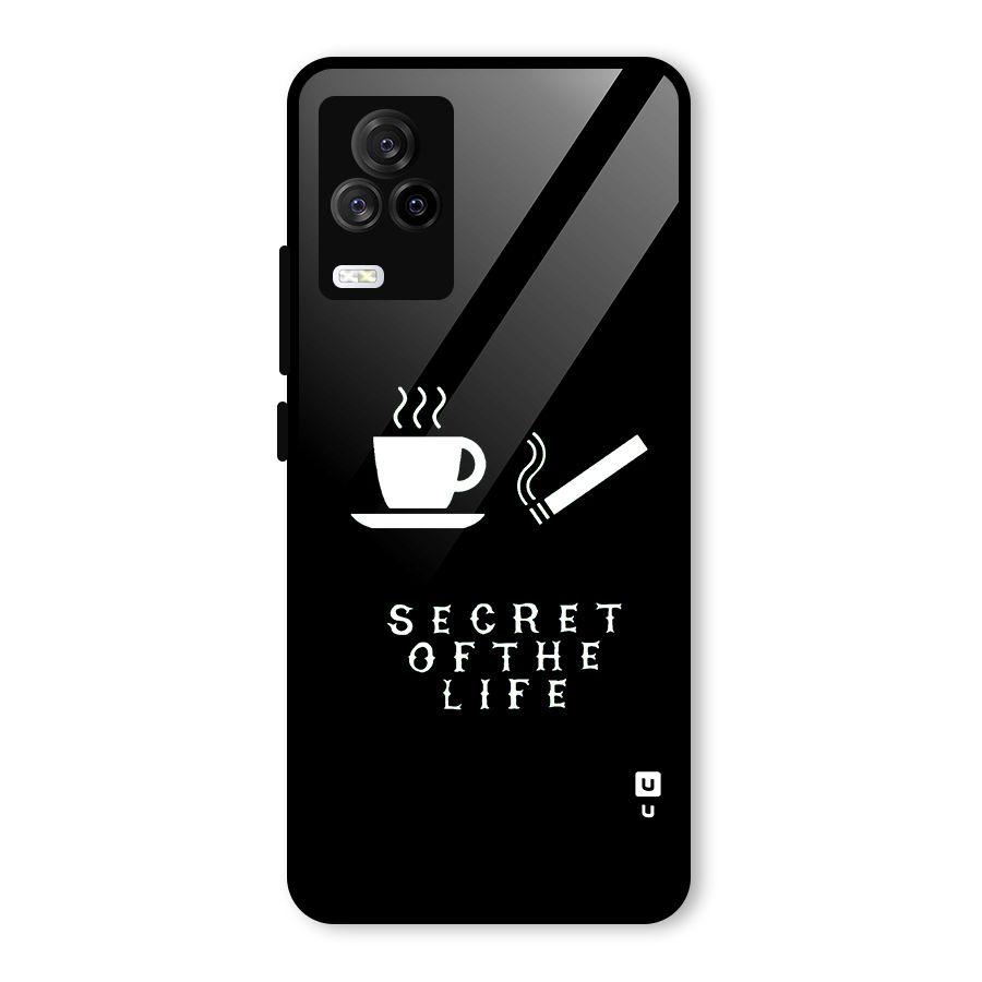 Secrate of Life Glass Back Case for Vivo iQOO 7 Legend 5G