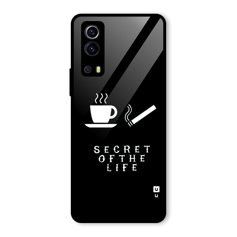 Secrate of Life Glass Back Case for Vivo iQOO Z3