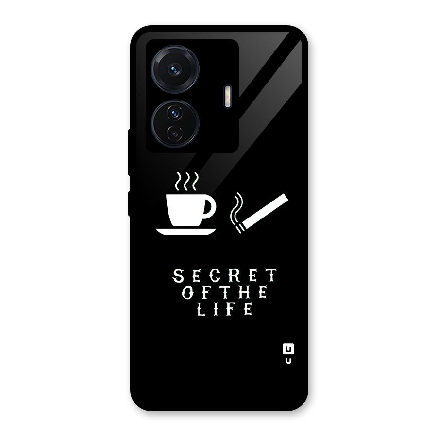 Secrate of Life Glass Back Case for Vivo iQOO Z6 Pro