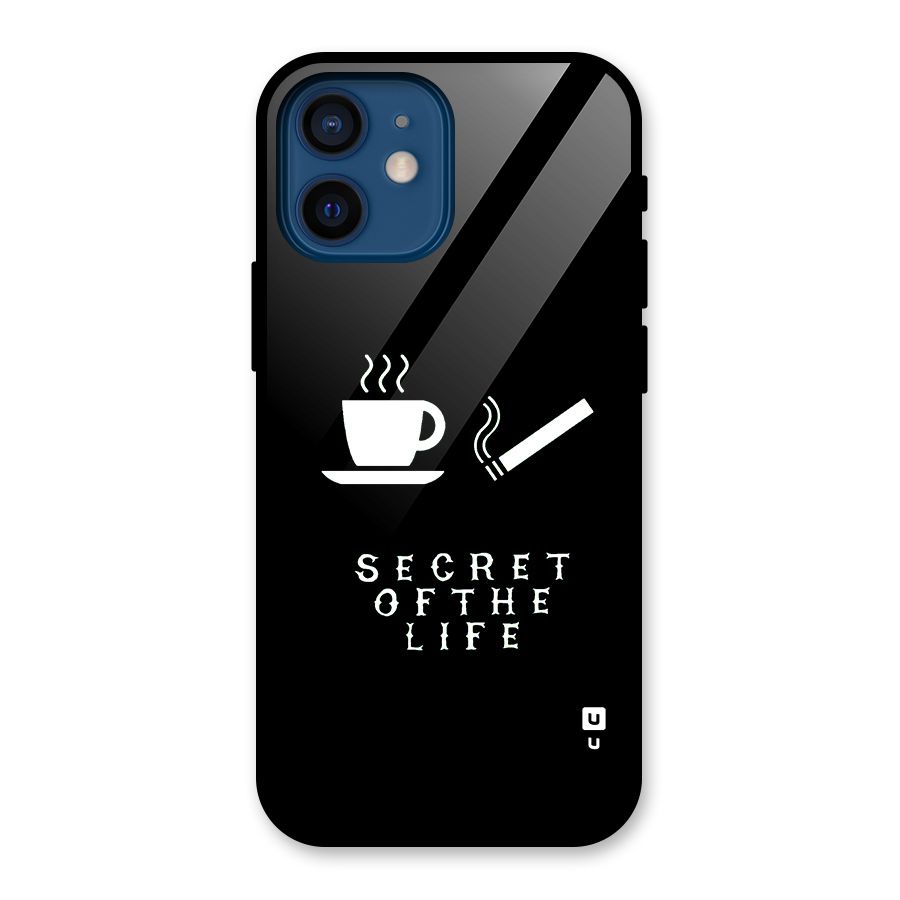 Secrate of Life Glass Back Case for iPhone 12 Mini