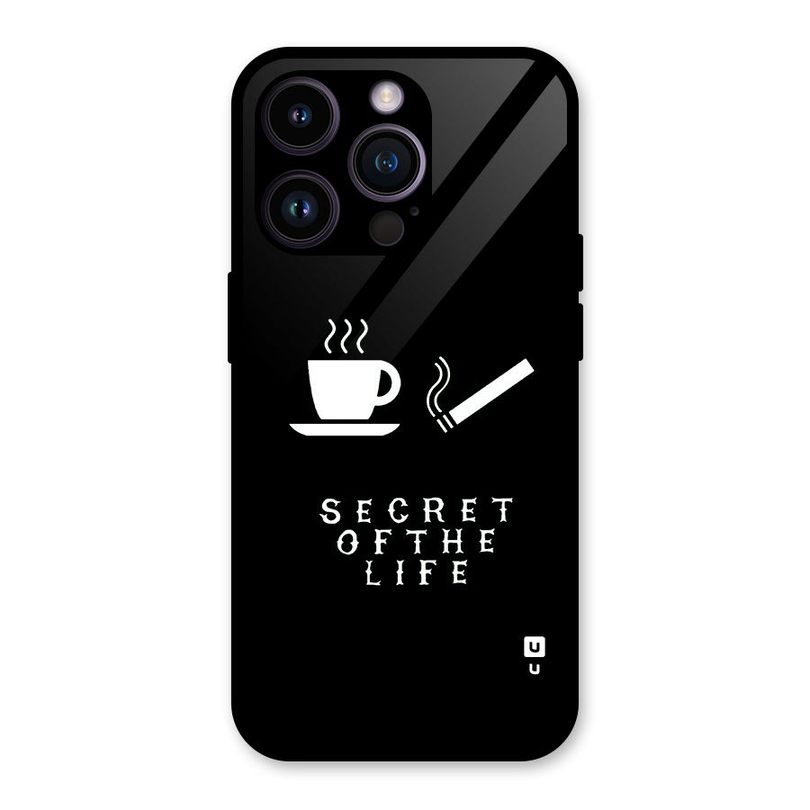 Secrate of Life Glass Back Case for iPhone 14 Pro