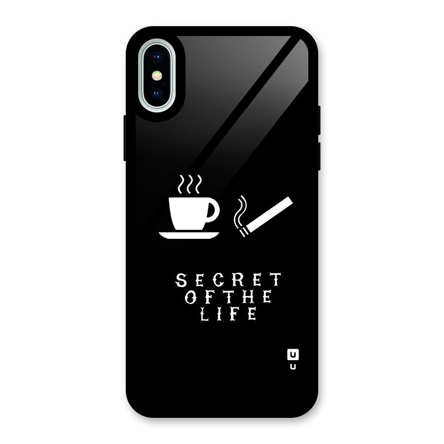 Secrate of Life Glass Back Case for iPhone X