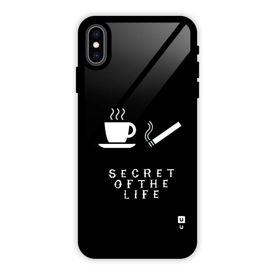 Secrate of Life Glass Back Case for iPhone XS Max