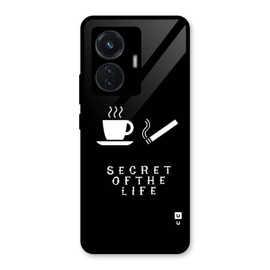 Secrate of Life Glass Back Case for iQOO Z6 44W